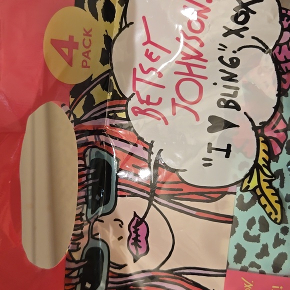 Betsey Johnson Collagen Cleansing Facial Wipes - Vibrant Multicolor New 4 pack - Picture 4 of 4